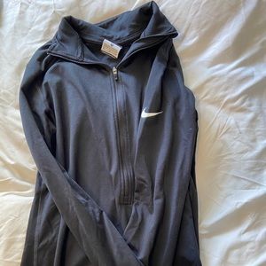 Black long sleeve dri fit Nike workout shirt